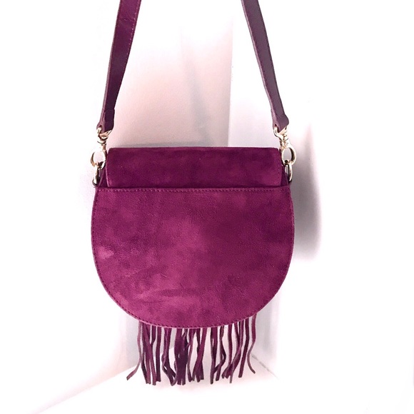 100% Suede Fringe Bag - NWOT - Picture 2 of 8